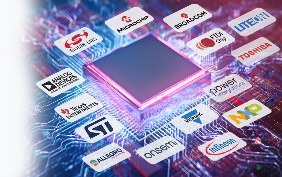 Semiconductor Linecard Allegro, Analog Devices, Texas Instruments, ST micorelectronics, Microchip, Power Integrations, Silabs